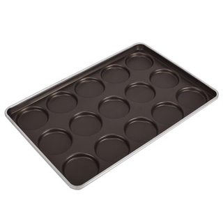Commerecial Biscuit Bakery Bun Accessories Baking Pan Bakery Tools Non Stick Hamburger Baking Tray Aluminum Burger Bakeware