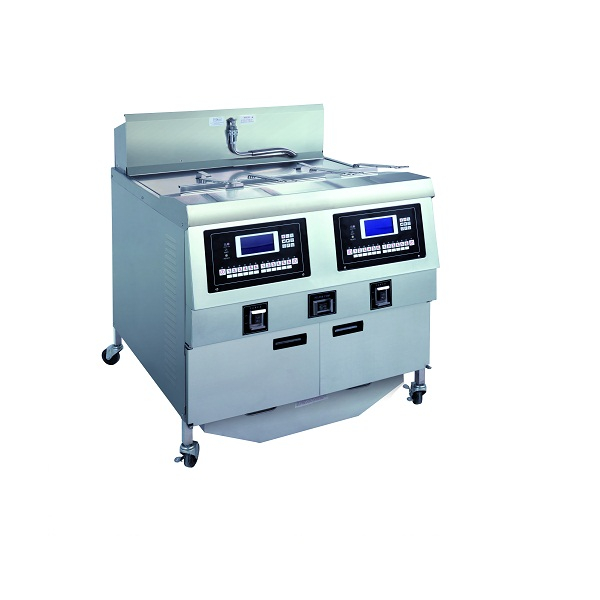 OFE-322L LCD Panel Electric Double Tanks Open Fryer (Two Tanks Four Baskets)