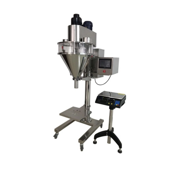 Semi Automatic high accuracy Nutrition Milk Spice Pepper Chilli Sugar Salt Whey Protein Soda talc Supplement Flour Powder Auger Filler 