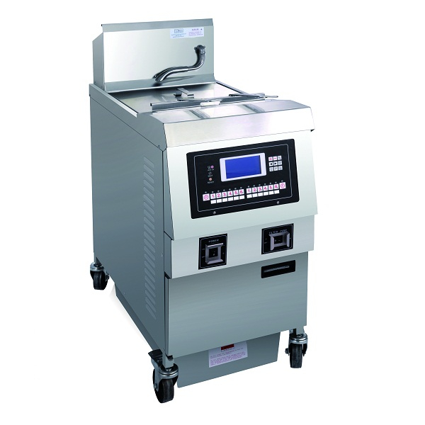 OFG-321L LCD Panel Gas Single Tank Open Fryer (One Tank Two Baskets)